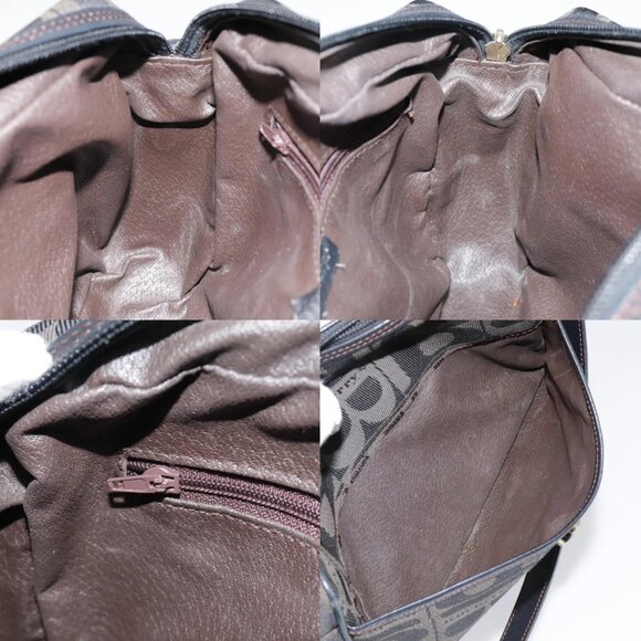 Burberrys Shoulder Bag Canvas Gold Black Auth bs18589 - Picture 14 of 15